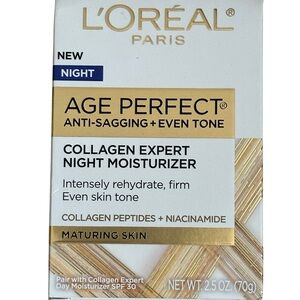 L’Oréal Paris Age Perfect Collagen Expert Night Moisturizer 2.5 oz – New